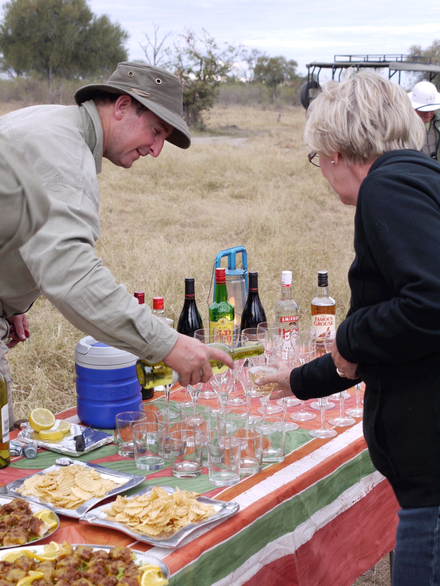 Sundowners on safari