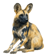 Wild Beauties of Botswana painted-dog mark